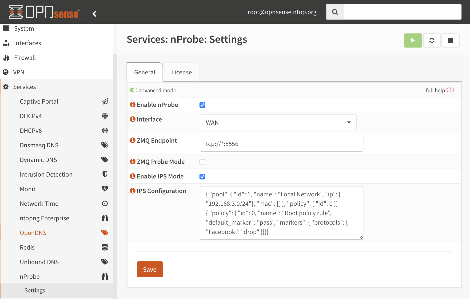 IPS Mode Configuration