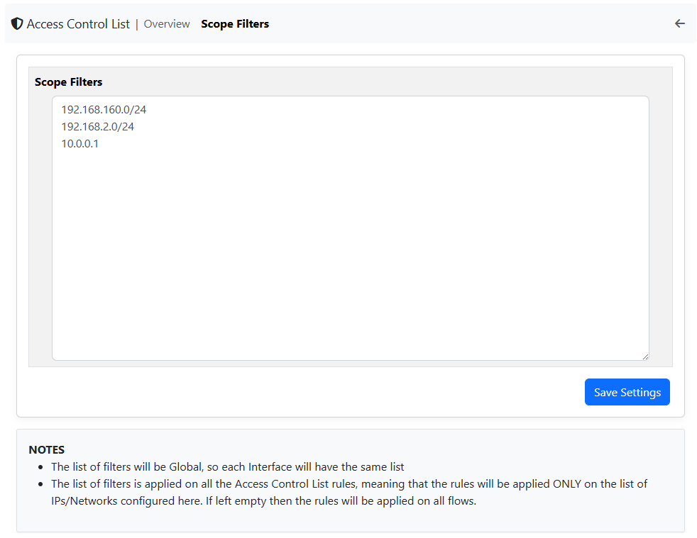 Scope Filters Example