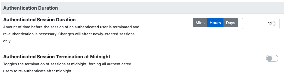 ntopng Authentication Duration