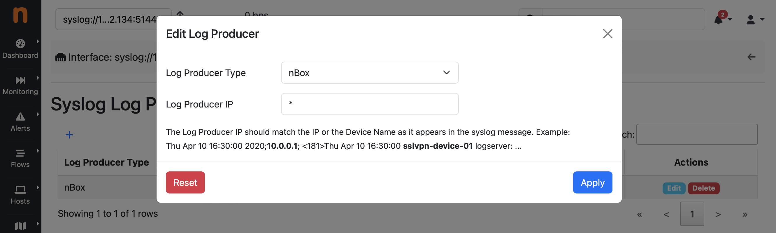 Syslog Log Producers