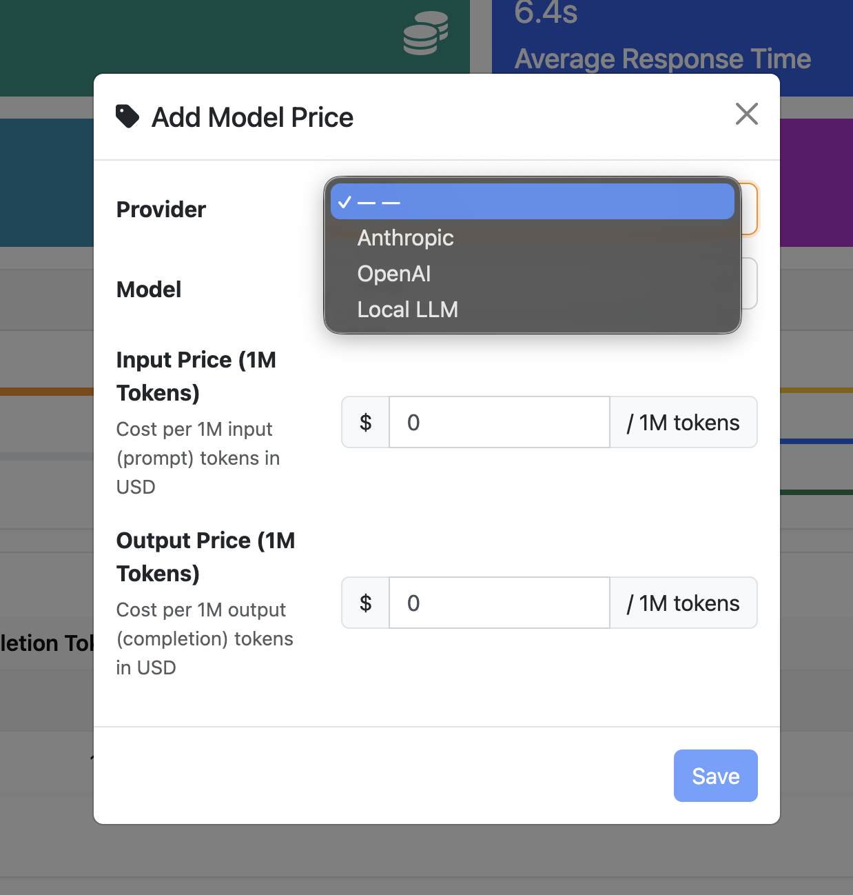 nAnalyst Add LLM Model Cost