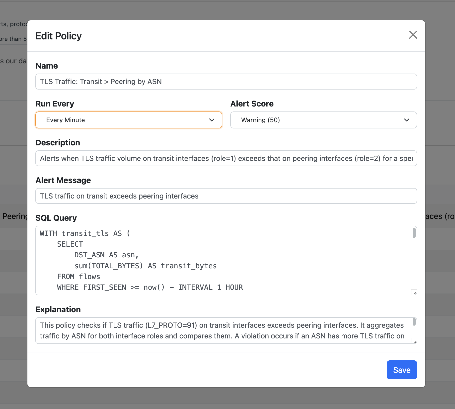 nAnalyst Policy Edit