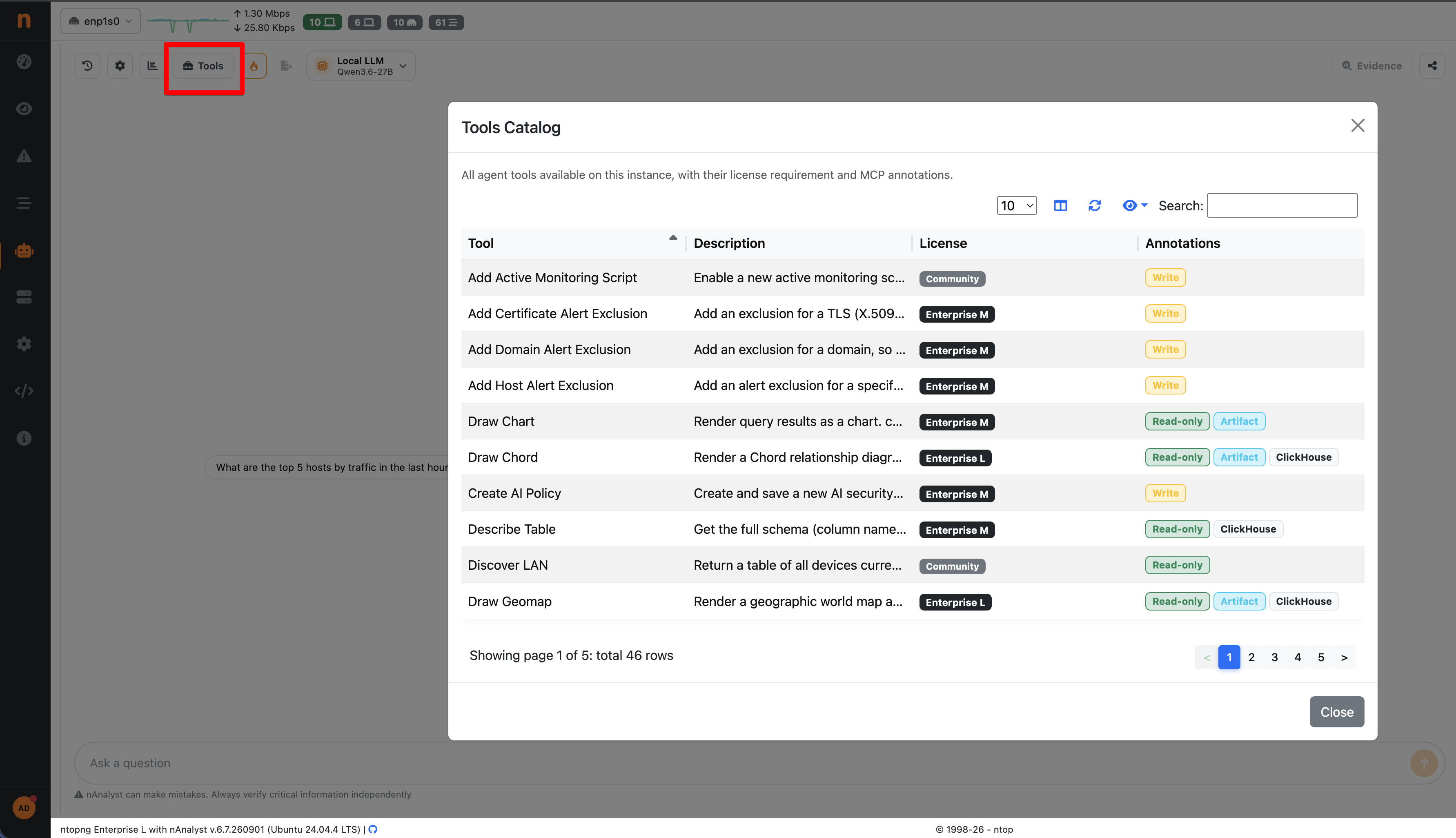 nAnalyst Tools Catalog