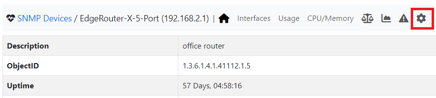 SNMP Usage Timeseries