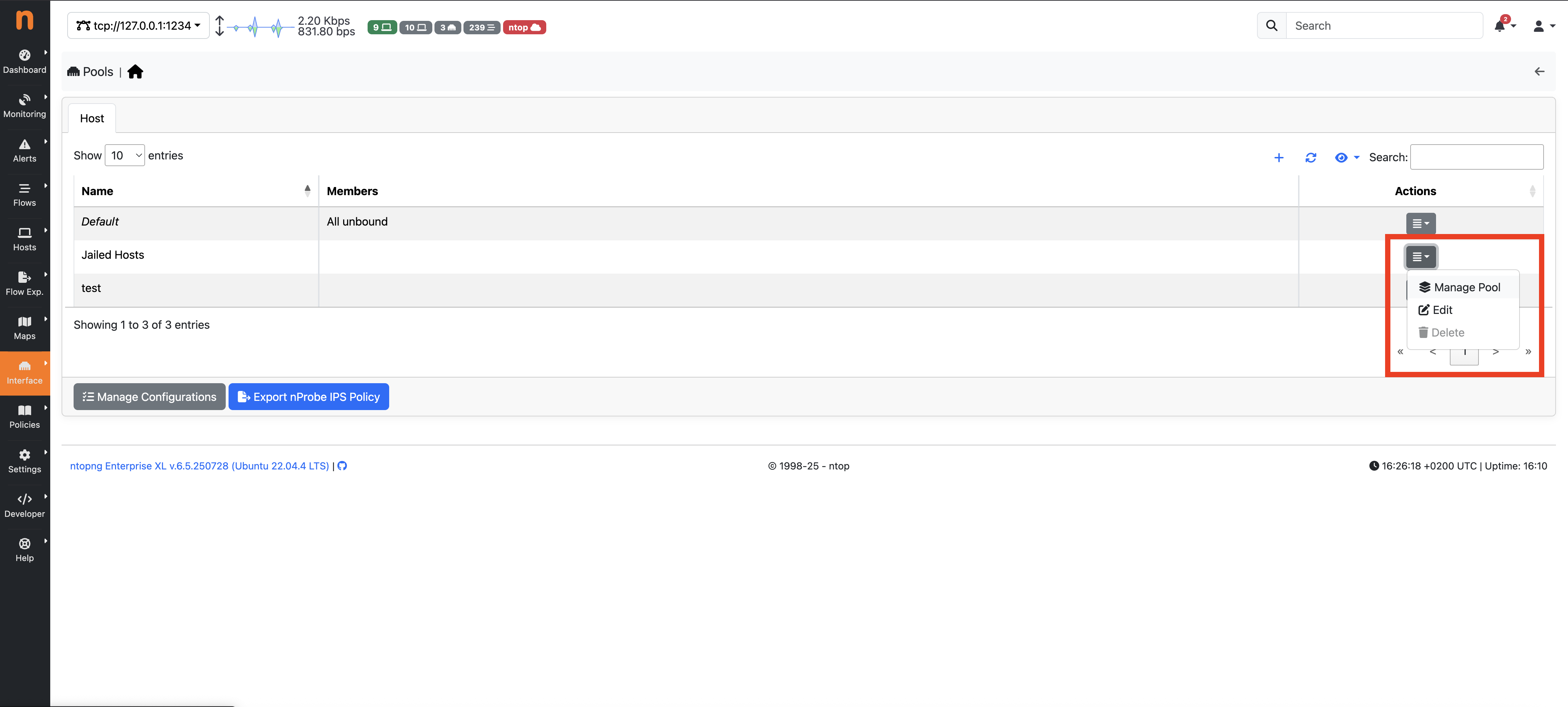 Manage Host Pool