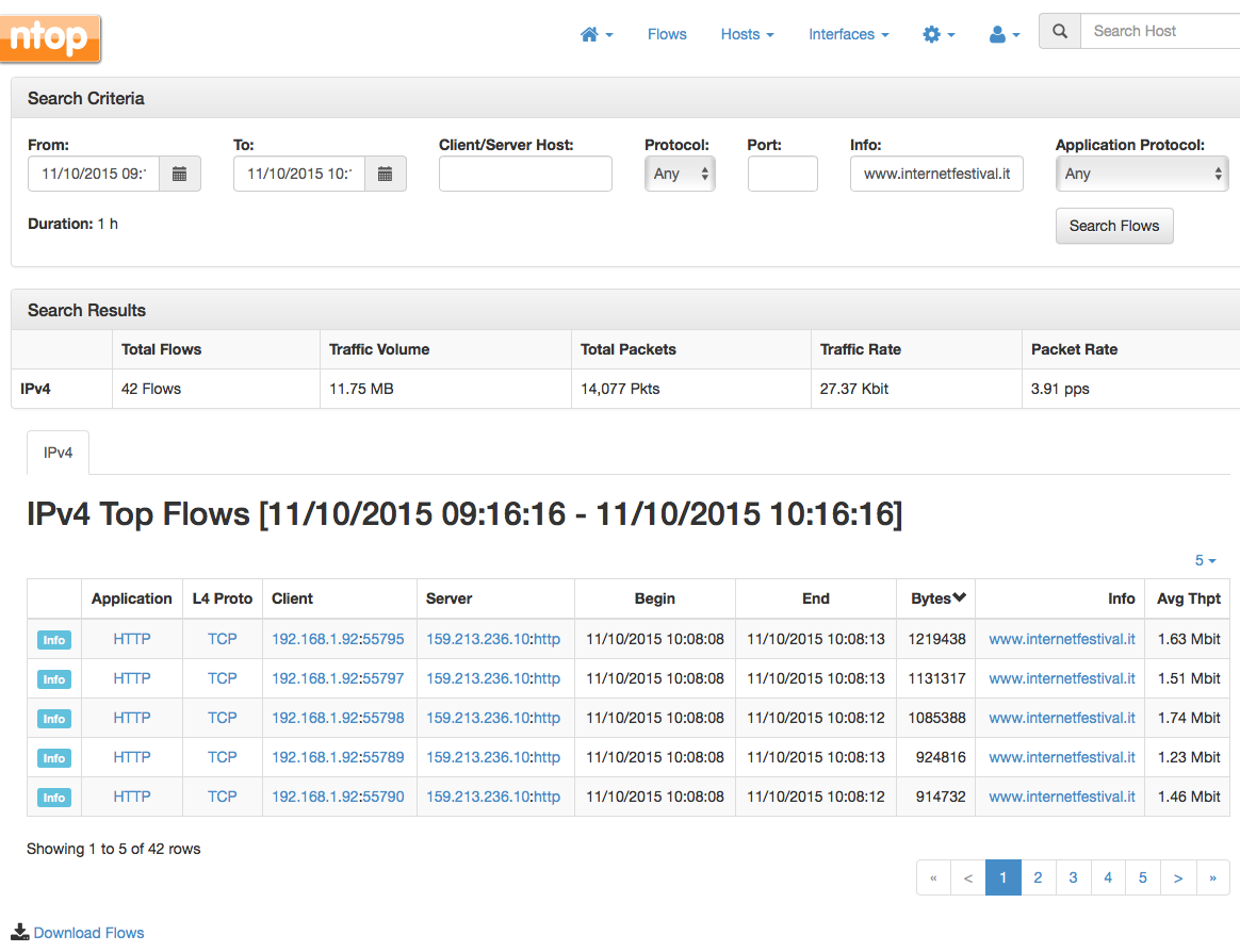 Exploring Historical Data Using Ntopng – Ntop